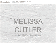 Tablet Screenshot of melissacutler.com